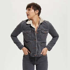 WRANGLER WOMEN'S SHERPA LINED DENIM JACKET 124WJBL