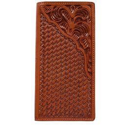 Out West Leather Braided Revamped International Wallet – Out West