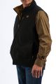 Cinch MENS 3XL BONDED VEST - BLACK/GOLD MWV108307X