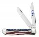 Case Star Spangled Embellished Smooth Natural Bone Mini Trapper 64135