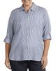 DICKIES WOMEN'S Plus Size Long Sleeve Button-Up Shirt FLW210