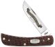 Case U.S. Army Rogers Jig Burnt Walnut Bone Sod Buster Jr® 15027