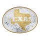 Montana Silversmiths Silver Engraved Western Belt Buckle with Etched State of Texas 5630
