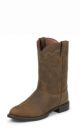 JUSTIN MEN'S TAN APACHE STAMPEDE ROPER BOOTS 3902
