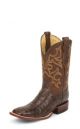 JUSTIN MEN'S TOBACCO FULL QUILL OSTRICH EXOTIC BOOTS 8515
