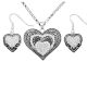 Montana Silversmiths Vintage Charm Our Prairie Mothers Heart Jewelry Set JS1319CZ