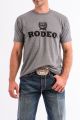 Cinch MENS GRAY COTTON-POLY TEE SHIRT MTT1690256