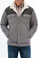 Cinch Mens Quilted Shirt Jacket - Gray MWJ1093001