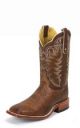 TONY LAMA MEN'S CHOCOLATE VINTAGE SAN SABA™ SMOOTH OSTRICH WESTERN BOOTS O4177