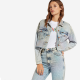 WRANGLER WOMEN'S RETRO CROP DENIM JACKET WAJKCRB