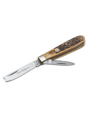 Böker Manufaktur Solingen Traditional Series Jigged Brown Bone Razor Jack 110743