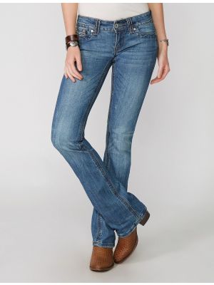 Stetson 818 FIT LIGHT WASH JEANS WITH FLAP BACK POCKETS AND HEAVY TOP 11-054-0818-0370