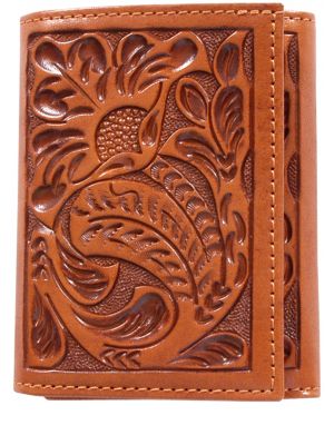 3D Natural Western Trifold Wallet 3D-AW103