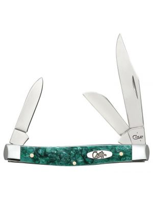 Case Green Sparkle Kirinite™ Medium Stockman 32584