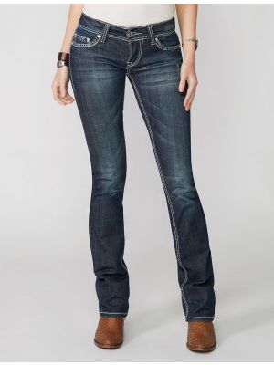Stetson 818 FIT DARK WASH JEANS WITH HEAVY CONTRAST STITCHING 11-054-0818-0291