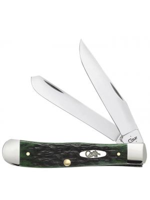 Case Pocket Worn® Bermuda Green Bone Peach Seed Jig Trapper 09720