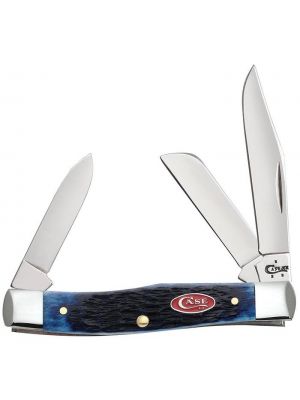 Case Navy Blue Bone Rogers Jig Medium Stockman 07049