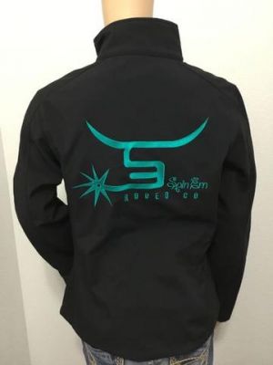 SPIN-EM WOMEN'S Jacket-Teal Logo JTL007