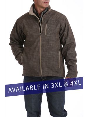 CINCH MEN'S  3XL/4XL BONDED JACKET - BROWN/KHAKI MWJ150101X