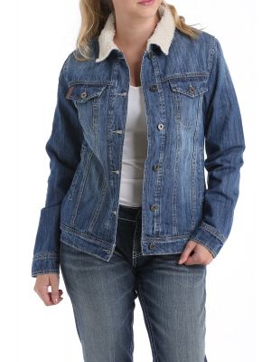 CINCH WOMENS DENIM TRUCKER JACKET MAJ9878001