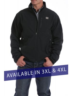 CINCH MENS 3XL/4XL BONDED JACKET - BLACK/GOLD MWJ107766X