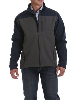 CINCH MENS COLOR BLOCKED BONDED JACKET - CHARCOAL/NAVY MWJ1518001
