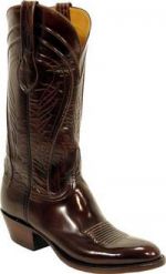 Lucchese Classic Brown Brush Off Goat Cowboy Boot L1507