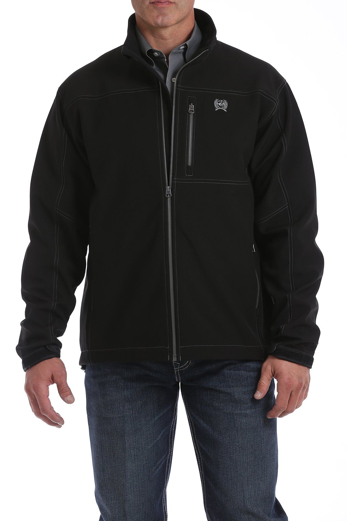 CINCH MEN'S TEXTURED BONDED JACKET - BLACK MWJ1500001