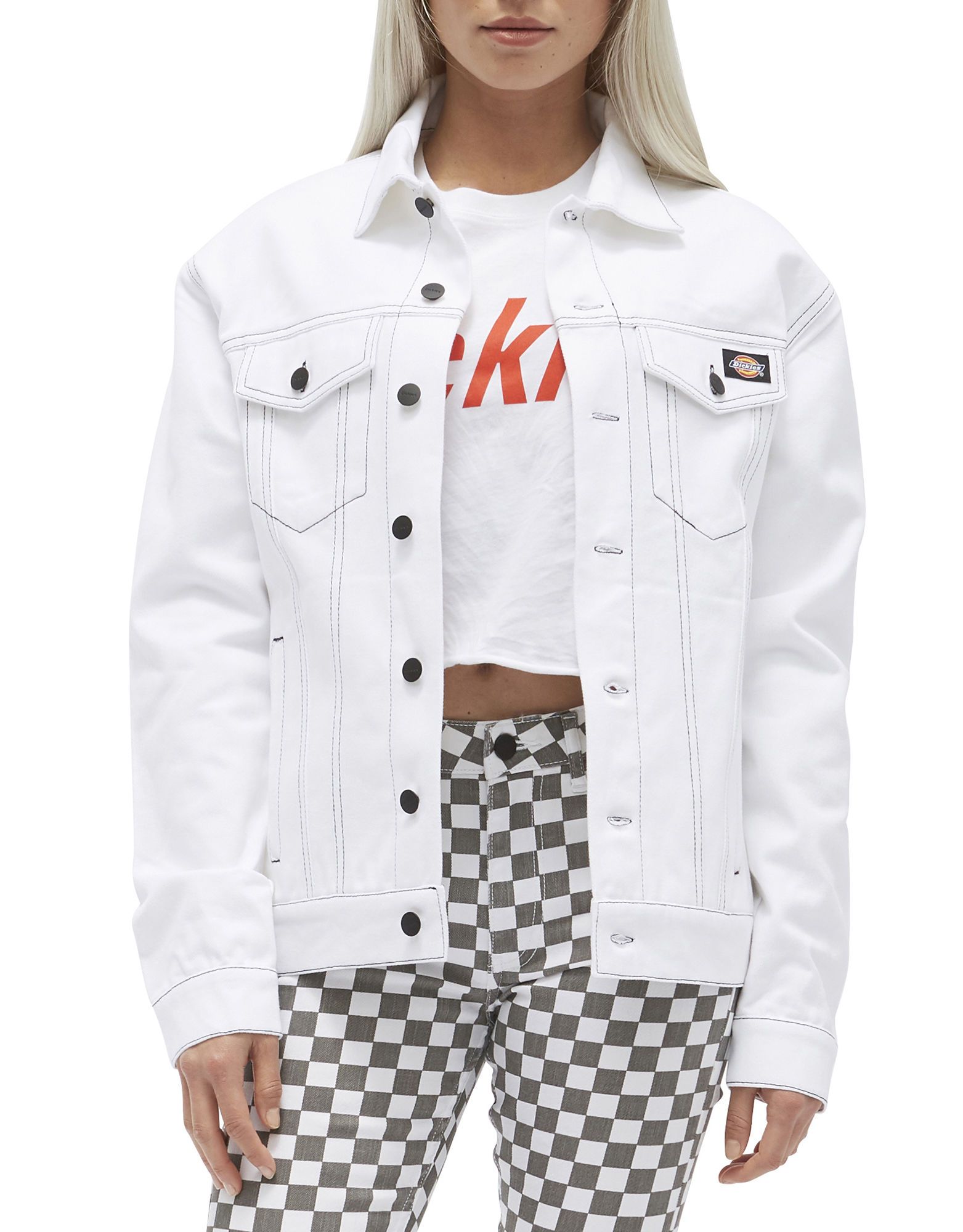 DICKIES GIRL'S Jacket, Black/White DN601