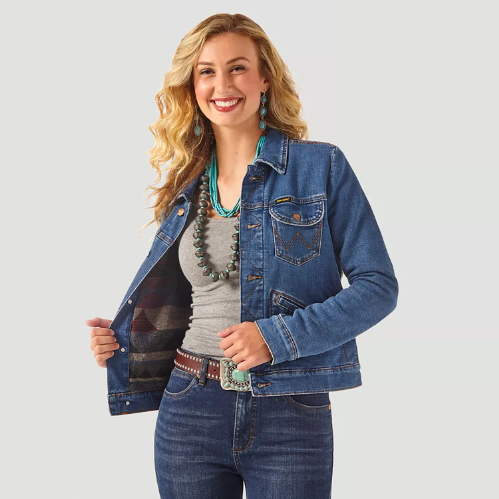 lined jean jacket