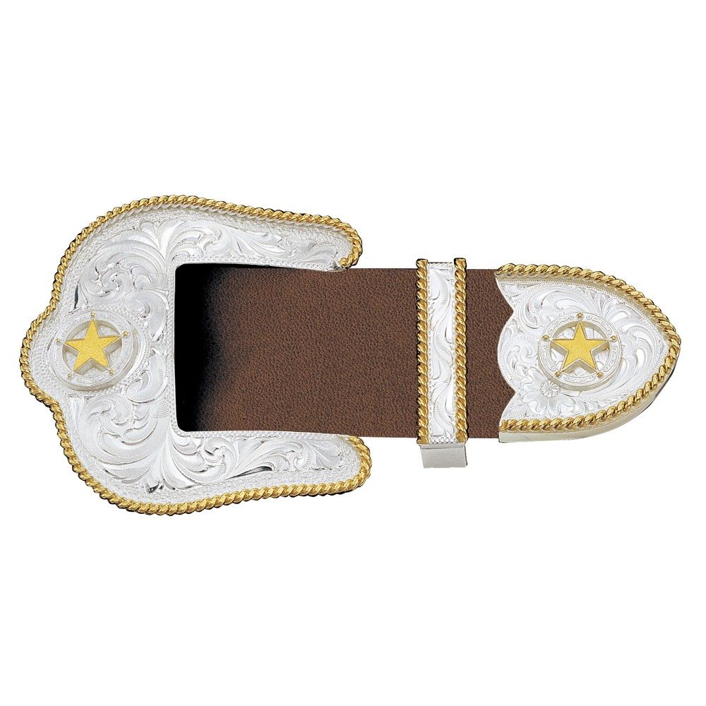 silver engraved belt buckle