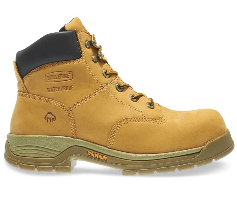 wolverine lace up steel toe boots