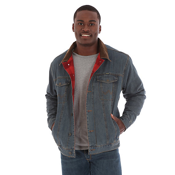 denim jacket with blanket lining