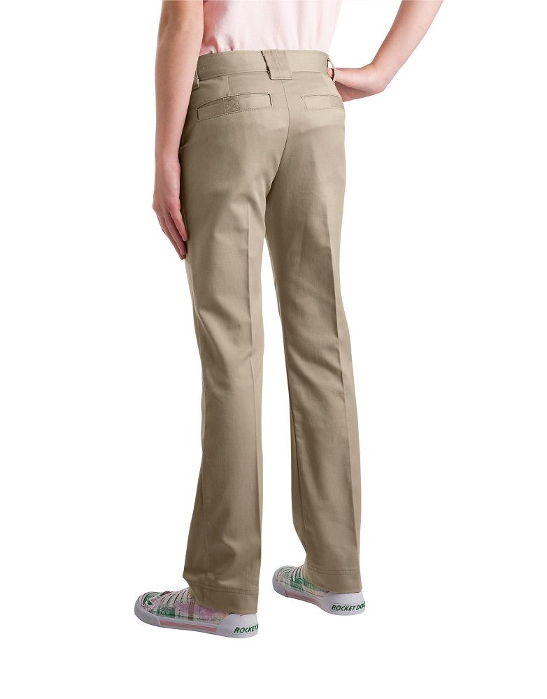 Wear to Work Clothing, Shoes & Jewelry Dickies Juniors Stretch Slim  Straight Pant