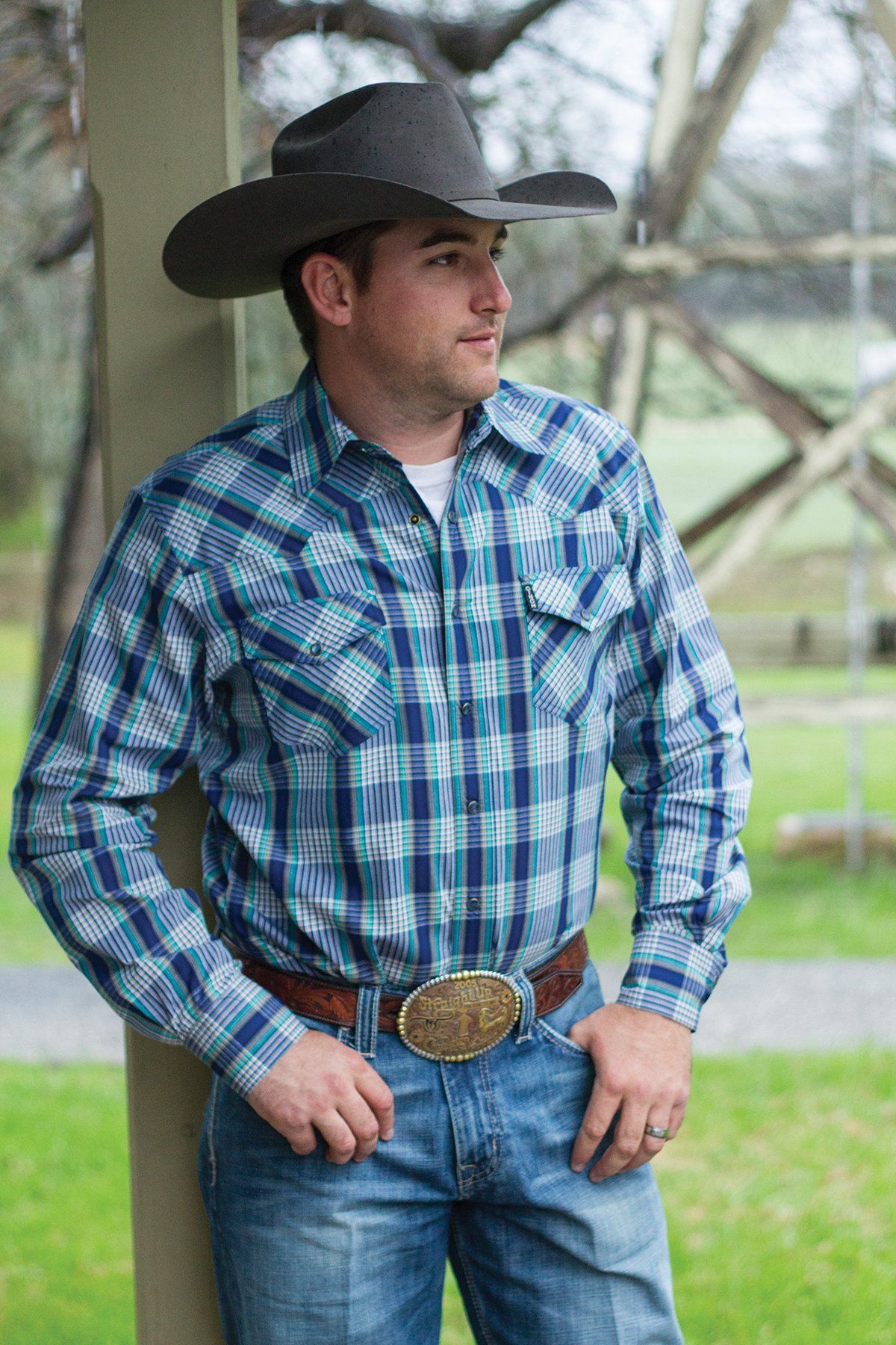 plaid cowboy shirt