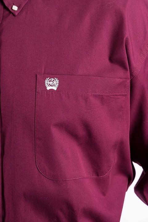 burgundy cinch shirt