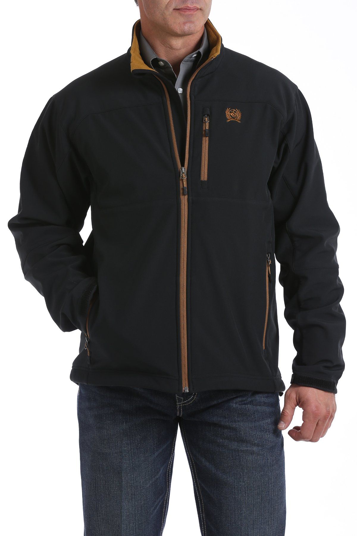 CINCH MENS CONCEALED CARRY BONDED JACKET BLACK