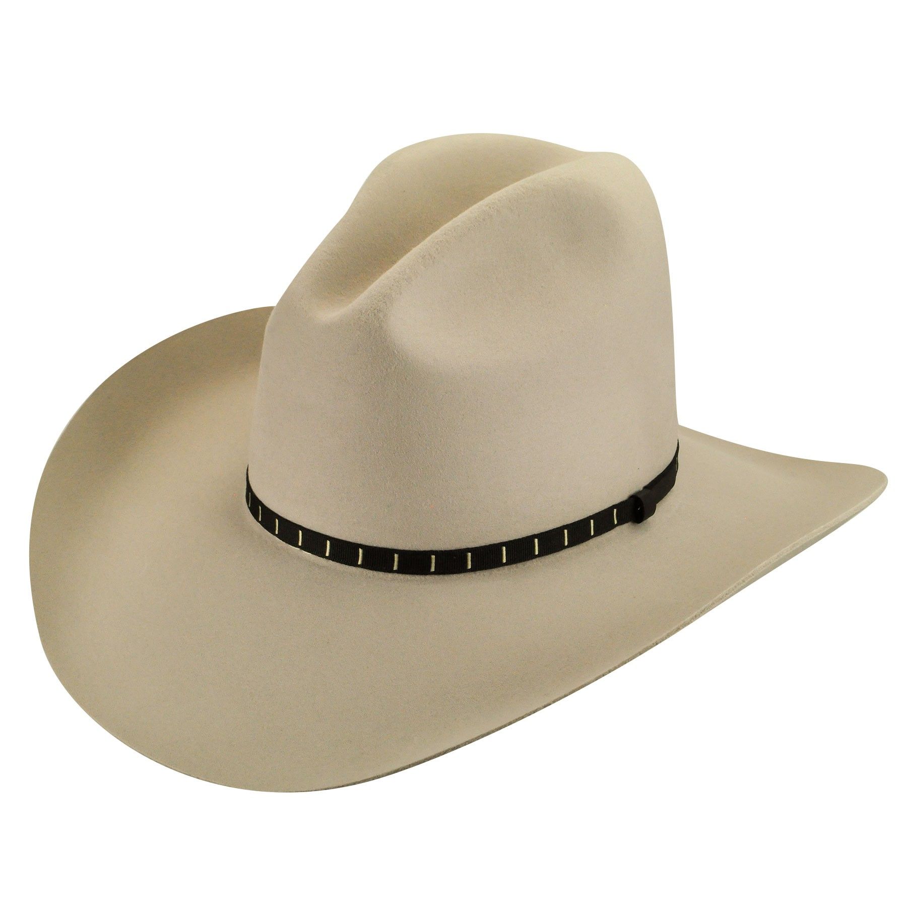 W1503d-Black Bailey Mens Roderick 3X Premium Wool Felt Cowboy Hat 