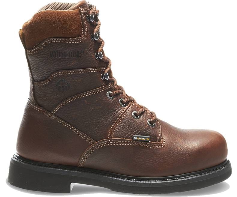 wedge heel work boots