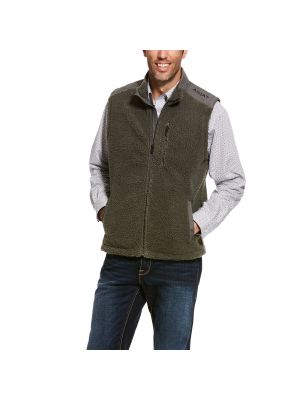 Ariat Men's El Capitan Pile Fleece Full Zip Vest 10027974