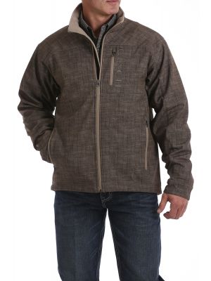 CINCH MEN'S BONDED JACKET - BROWN/KHAKI MWJ1501001