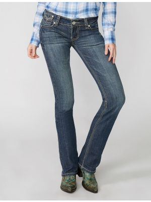 Stetson 818 Fit Jeans With Decorative Stitching And Rhinestone Detailing 11-054-0818-0702