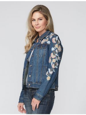 Stetson Denim Jacket With Floral Embroidery 11-098-0202-2001
