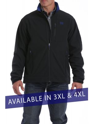 CINCH MEN'S 3XL/4XL BONDED JACKET - BLACK/BLUE MWJ107762X