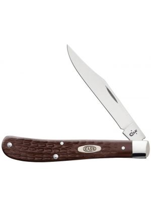 Case Brown Synthetic Slimline Trapper 00135