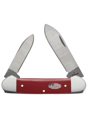 Case American Workman Red Synthetic Canoe Pocket Knife 13455