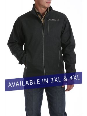 CINCH MEN'S  3XL/4XL TEXTURED BONDED JACKET - CHARCOAL MWJ108603X