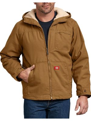 DICKIES MEN'S Duck Sherpa Lined Hooded Jacket TJ350