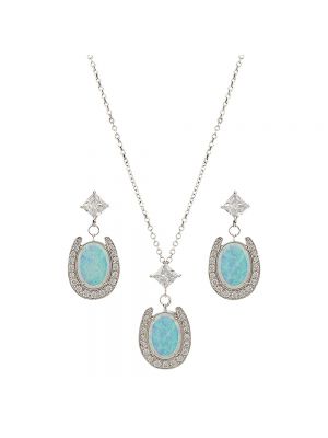 Montana Silversmiths River Lights Pond of Luck in the Evening Sky Jewelry Set JS2752