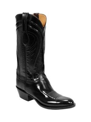 Lucchese Classic Black Goat Cowboy Boot L1508